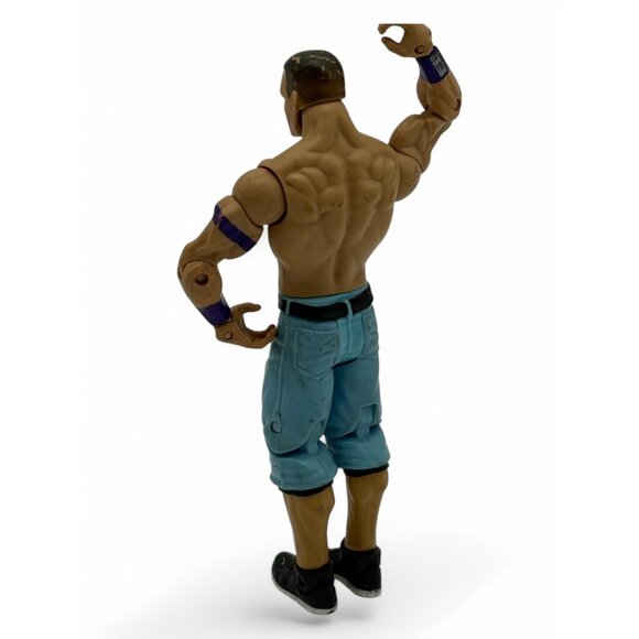 WWE John Cena Action Figure 6" Poseable Toy With Blue Pants & Black Shoes - Picture 4 of 6